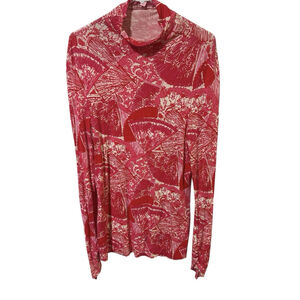 Lilly Pulitzer Hot Pink It's‎ Getting Hot In Here Mock Turtleneck Size Small A15